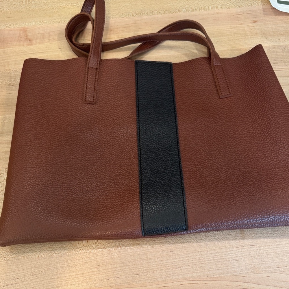 Brown and Black Tote Bag
